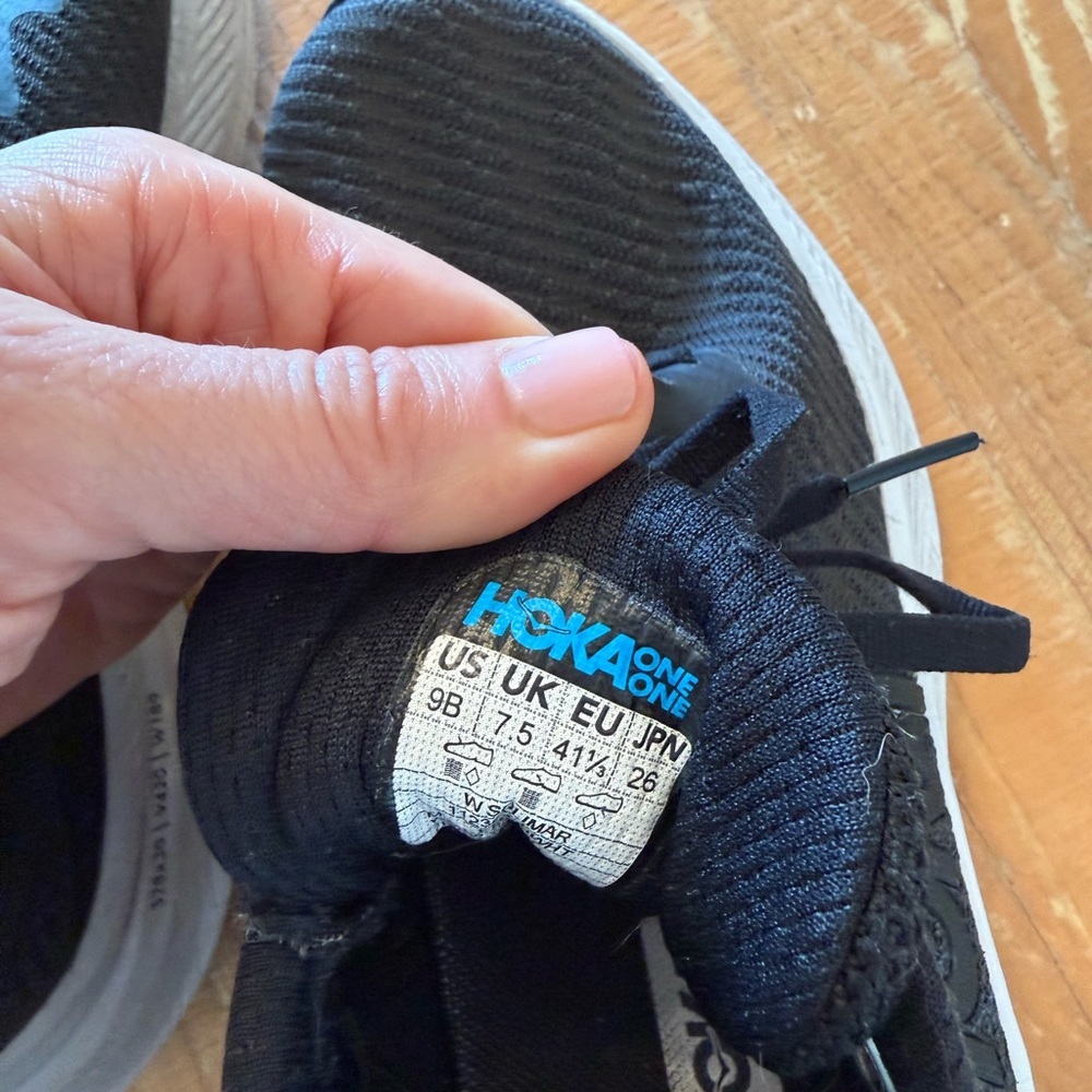 Hoka Black Solimar Athletic Shoes with White Soles - Picture 8 of 8